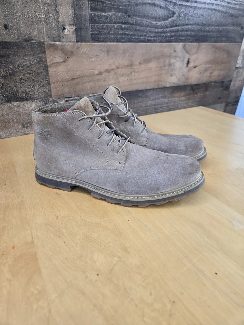 Sorel Madson Chukka Boots Men’s 10 Tan Suede Casual Comfort Shoes, Waterproof